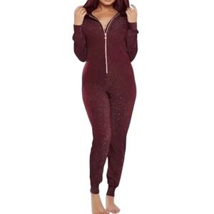 Savage X Fenty Sleep and Shine Women's Jumpsuit, Red Coc, Excellent Condition 1X